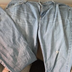 Signature by Levi Strauss Blue Flare Wide Leg Jeans